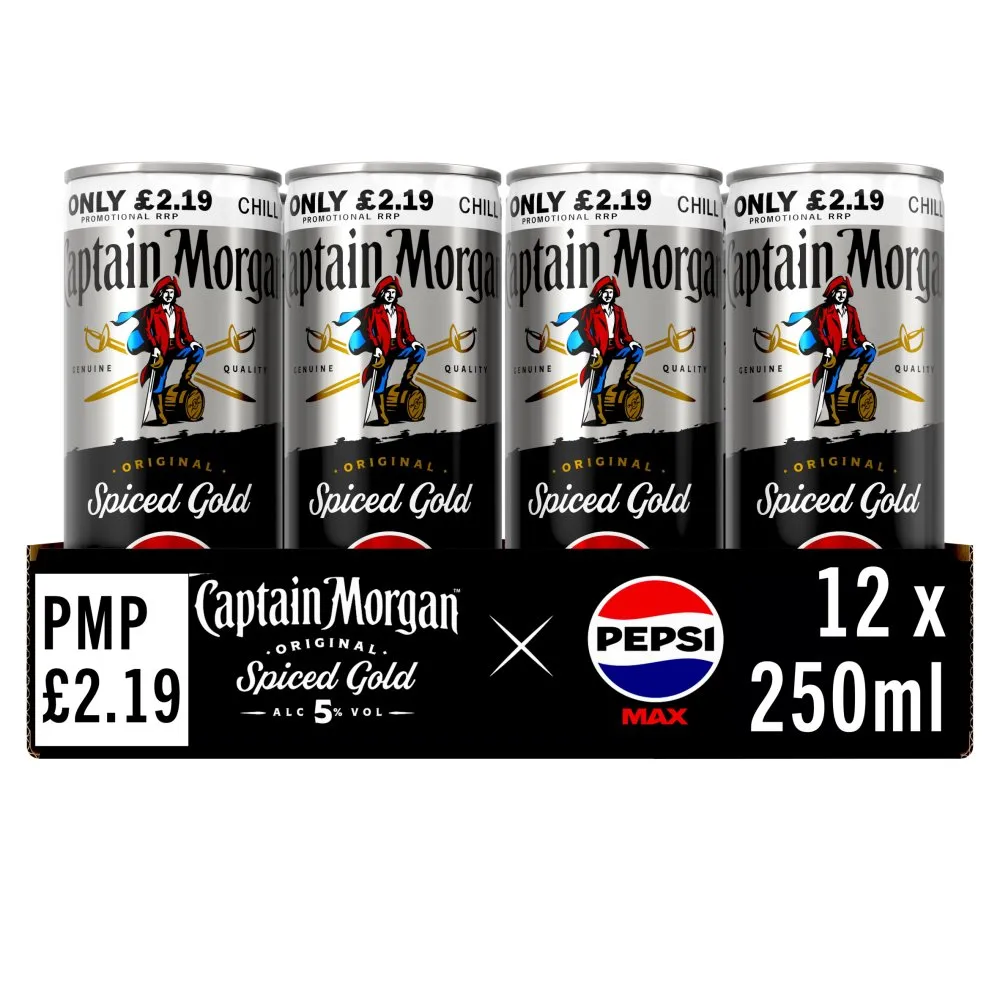 Captain morgan pepsimaxâ£2.19