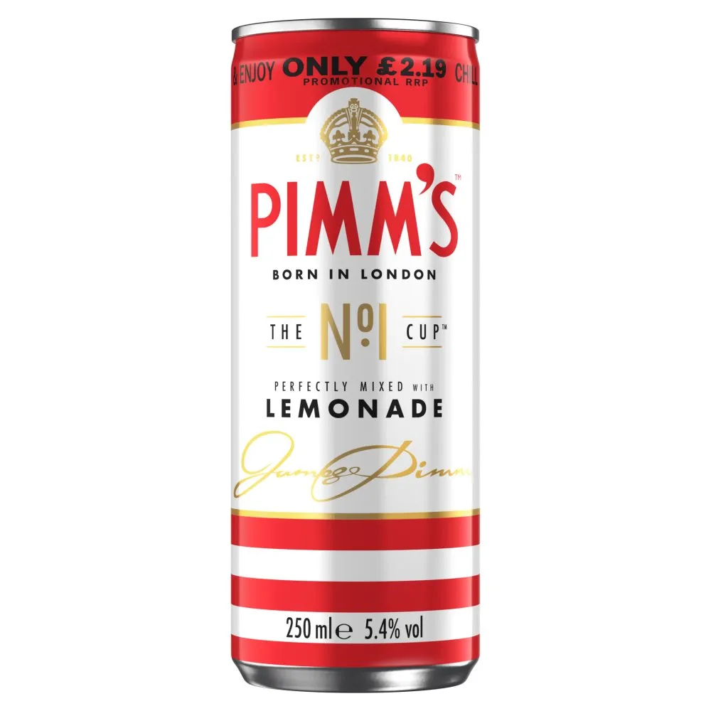 Pimm's lemonade can pm â£2.19