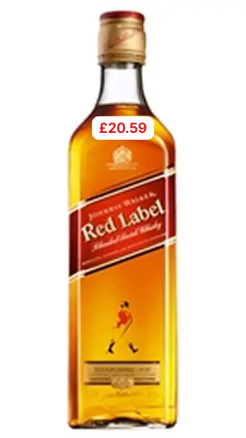 Johnnie walker red label pmp â£20.59