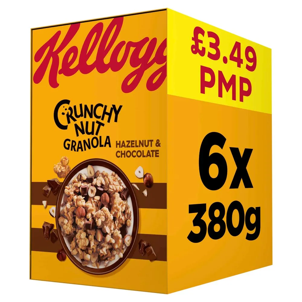 Kellogg's Crunchy Nut H/nut & Choc Grano PM £3.49
