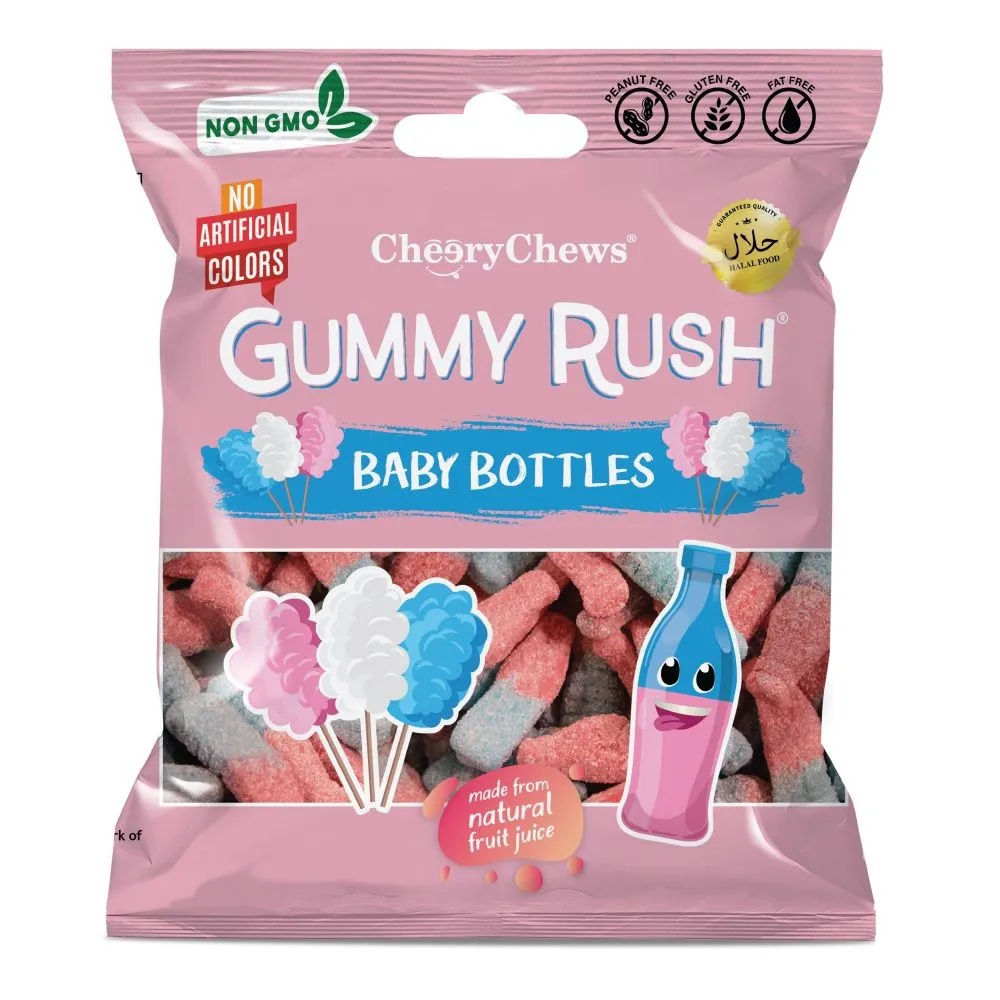 Gummy rush baby bottles