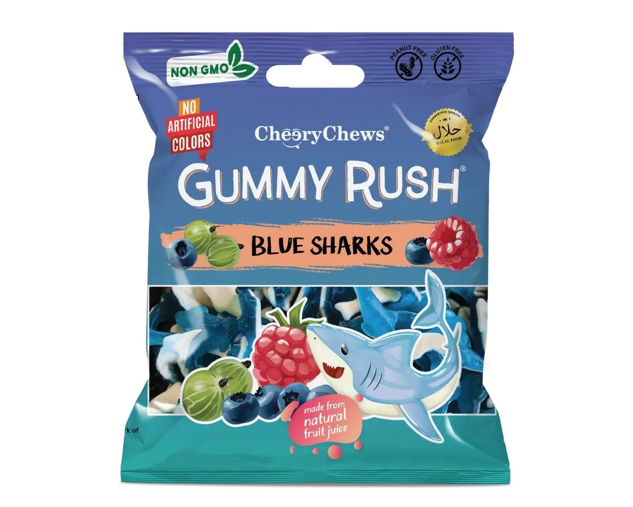 Gummy rush blue sharks