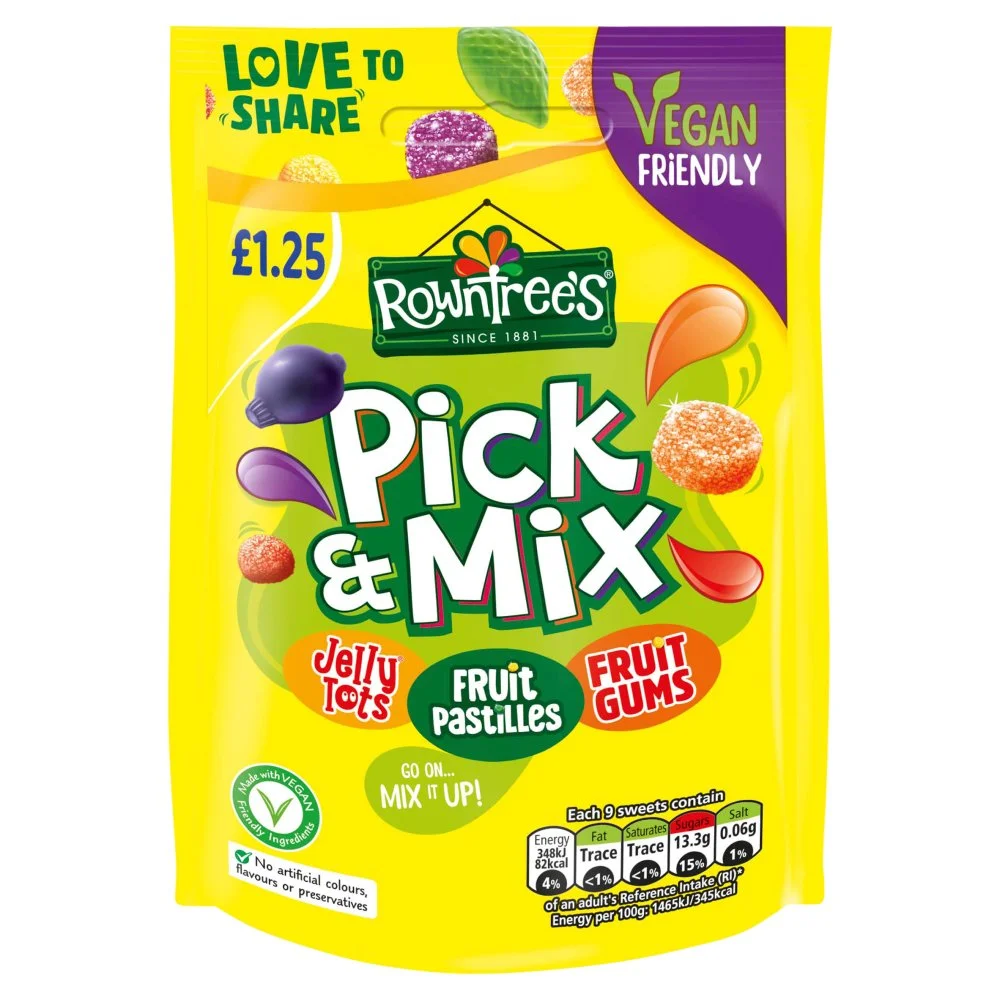 Rowntrees mixed vegan pm£1.25