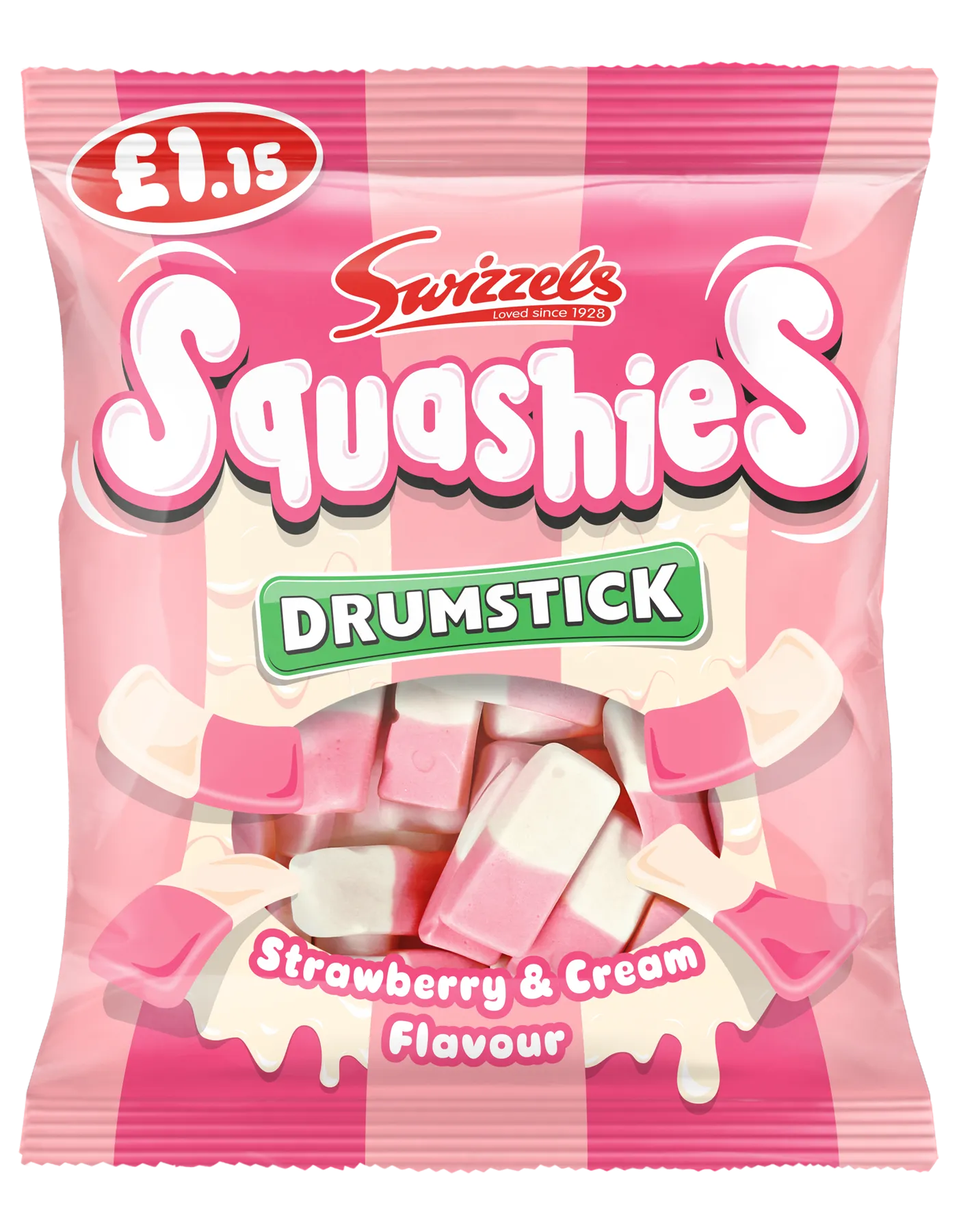 Swizzels Squashies Strawberry & Cream PM 1.15