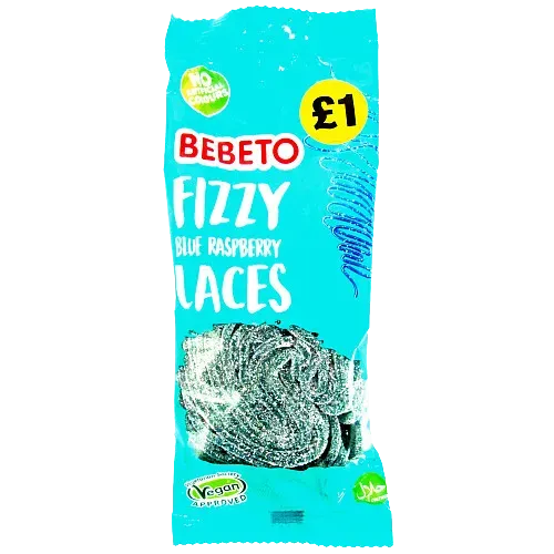 Bebeto Fizzy Blue Raspberry Laces PM £1.00