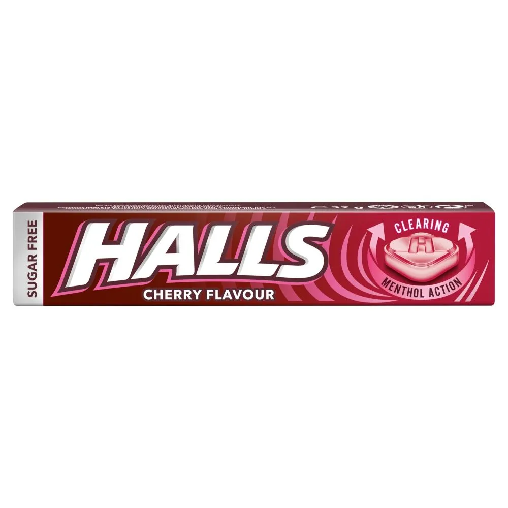 Halls menthol sugar free cherry