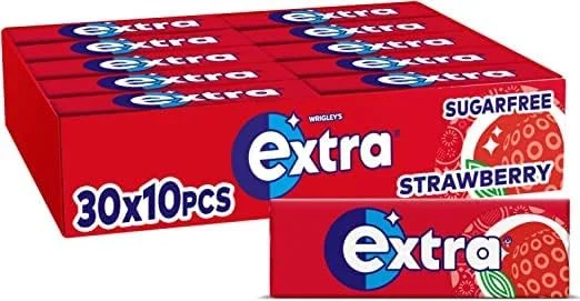 Wrigleys extra strawberry s/free