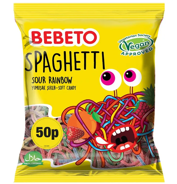 Bebeto Sour Rainbow Spaghetti PM £0.50