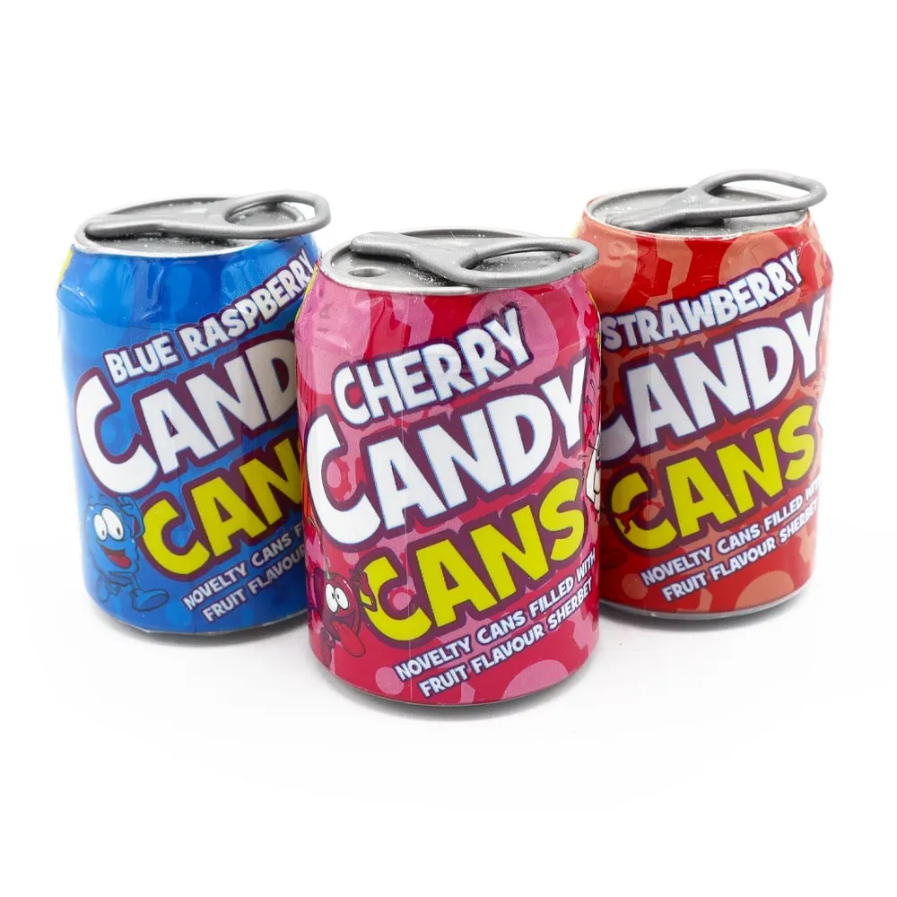 Crazy candy factory candy cans