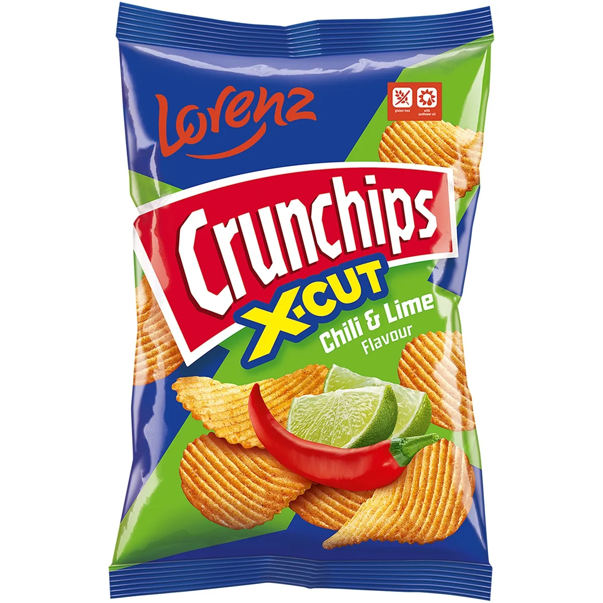 Crunchips X-cut Chilli & Lime