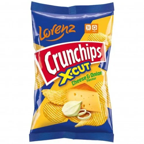 Lorenz x-cut crunchips cheese & onion