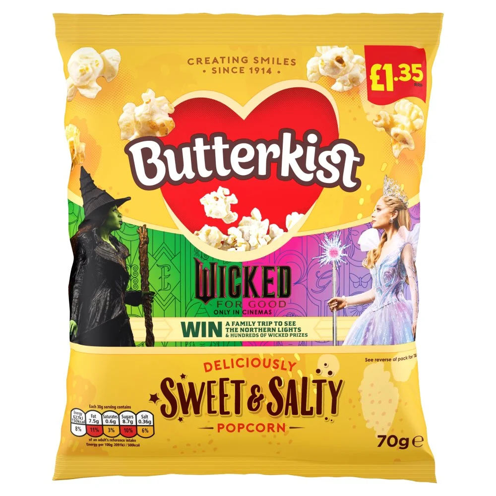 Butterkist sweet/salt popcorn pmp £1.35