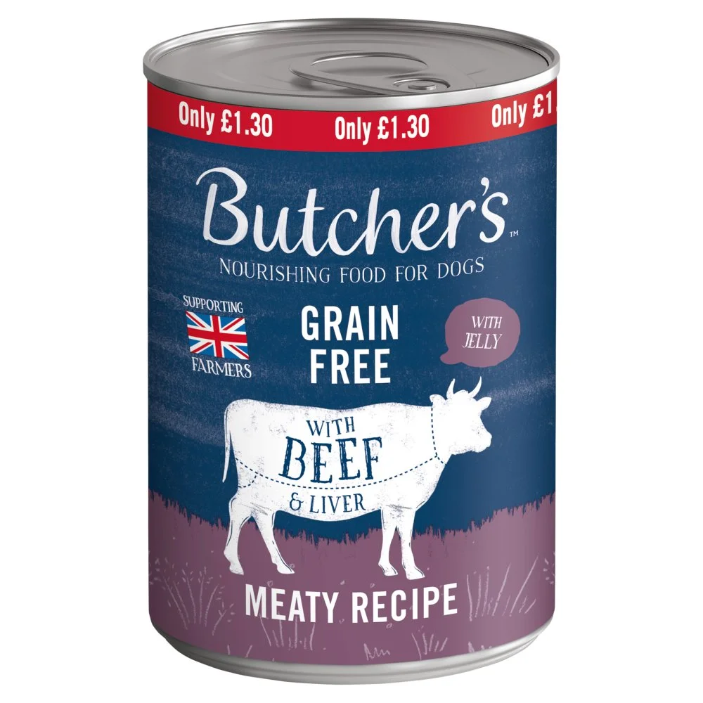 Butchers Dog Beef&liver In Jelly PM £1.30