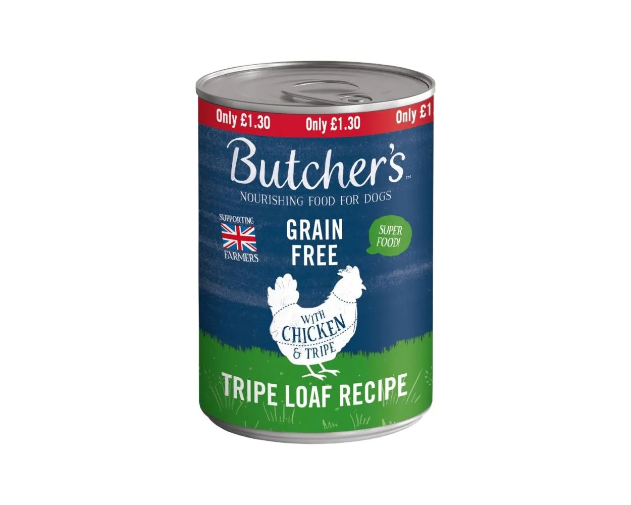 Butchers dog chicken tripe pm£1.30
