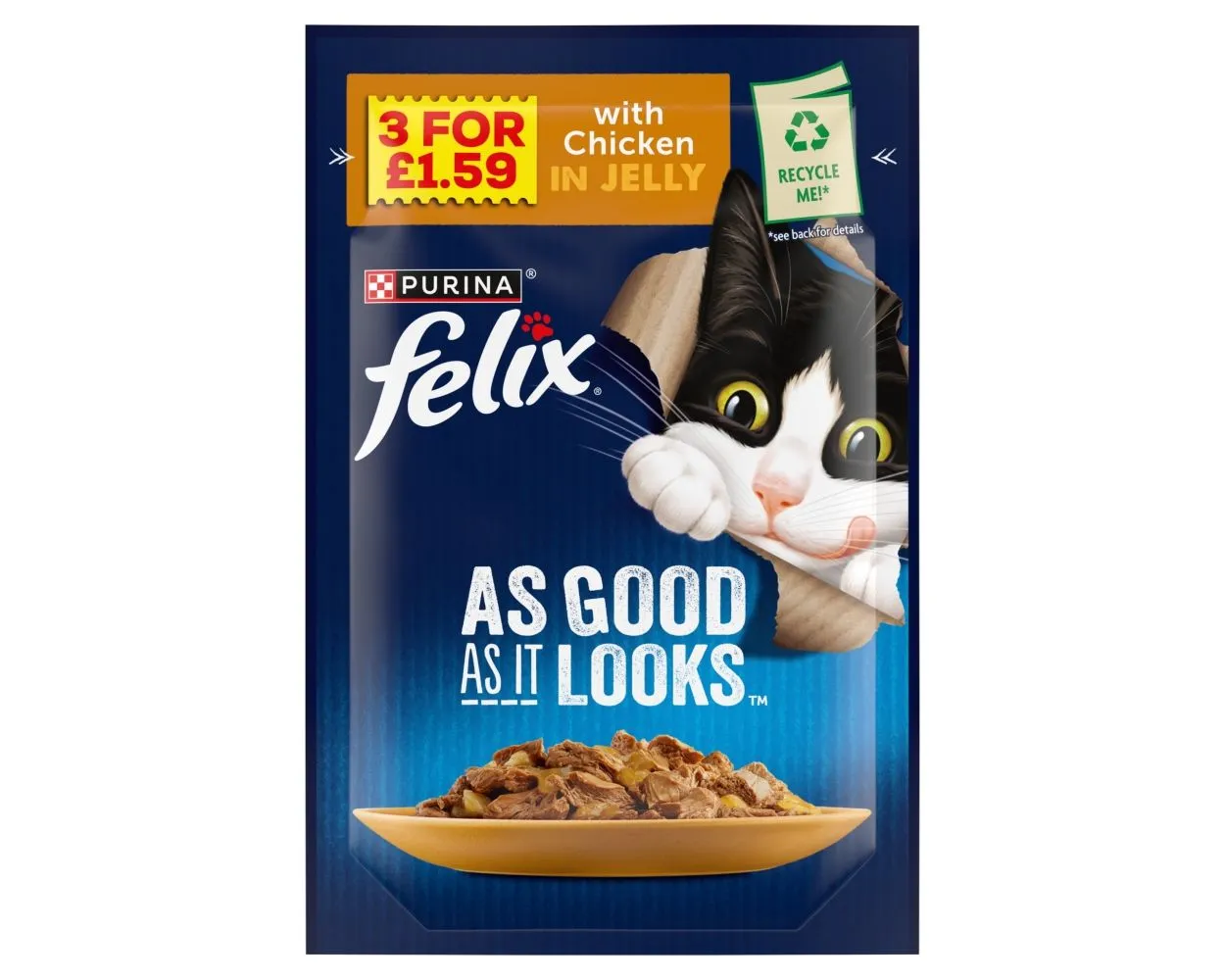 Felix agail chicken pouch 3for£1.59