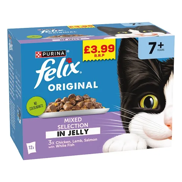 Felix meaty farm selection in jelly pm£3.99