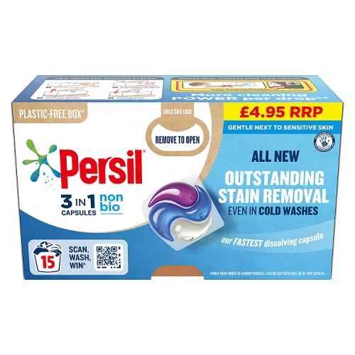 Persil Capsules Non Bio PM £4.95 15wash