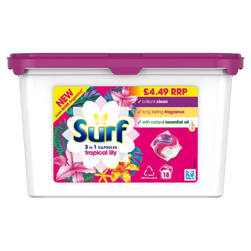 Surf capsules tropical pm£4.49 18w