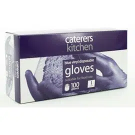 Ck Vinyl Blue Gloves Large 10182