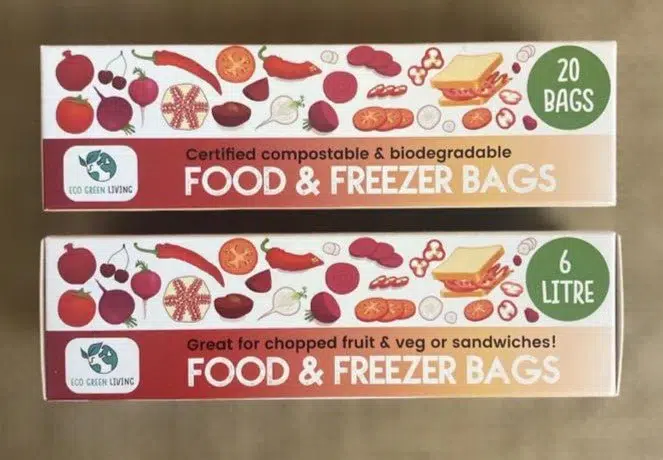 Local living food freezer bag med pm £1.00