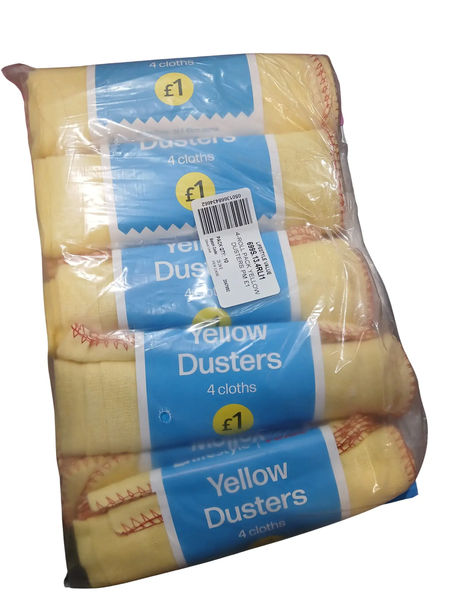 Lifestyle value yellow dusters£1