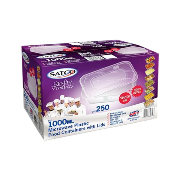Satco Plastic Containers +lids