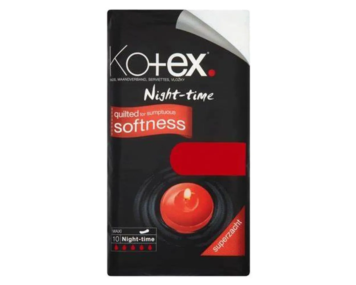 Kotex Maxi Nighttime 6*10`s