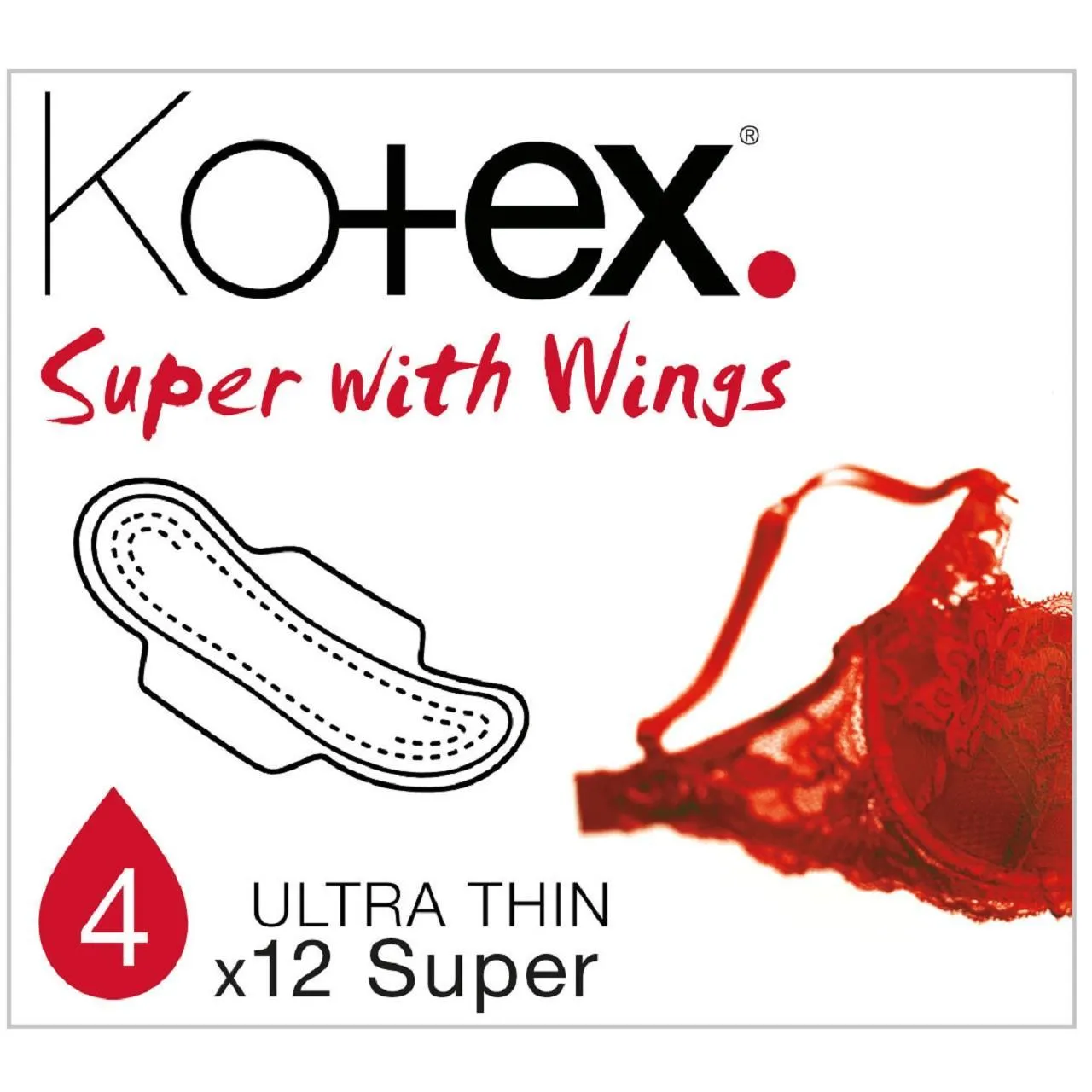 Kotex ultra super plus winged
