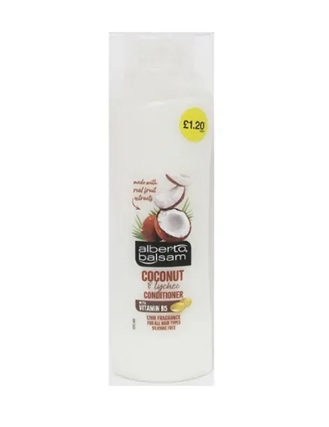 Alberto balsam 350ml cond coconut pmp £1.20