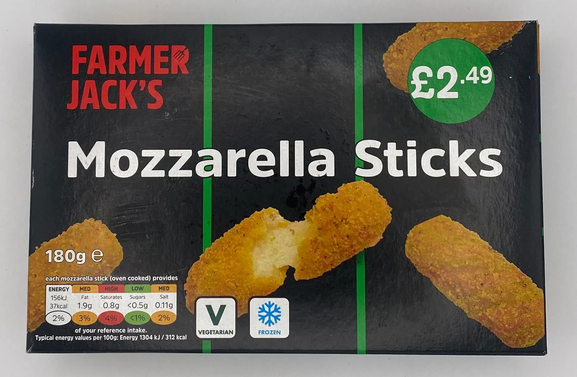 Farmer jack's mozzarella sticks £2.49