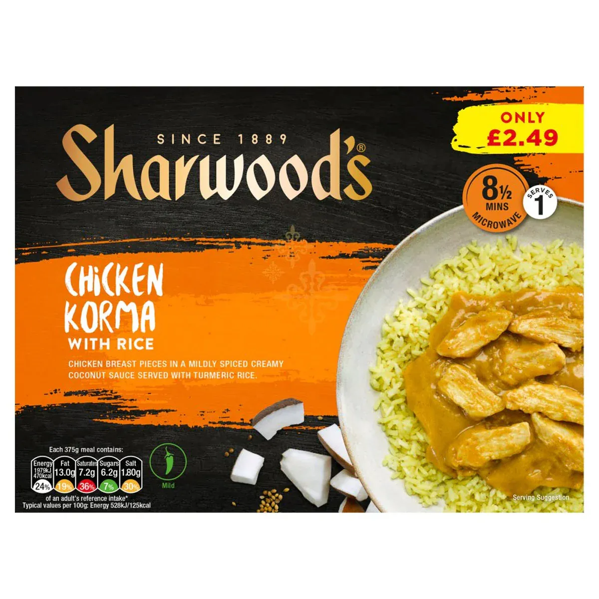 Sharwoods chicken korma £2.49