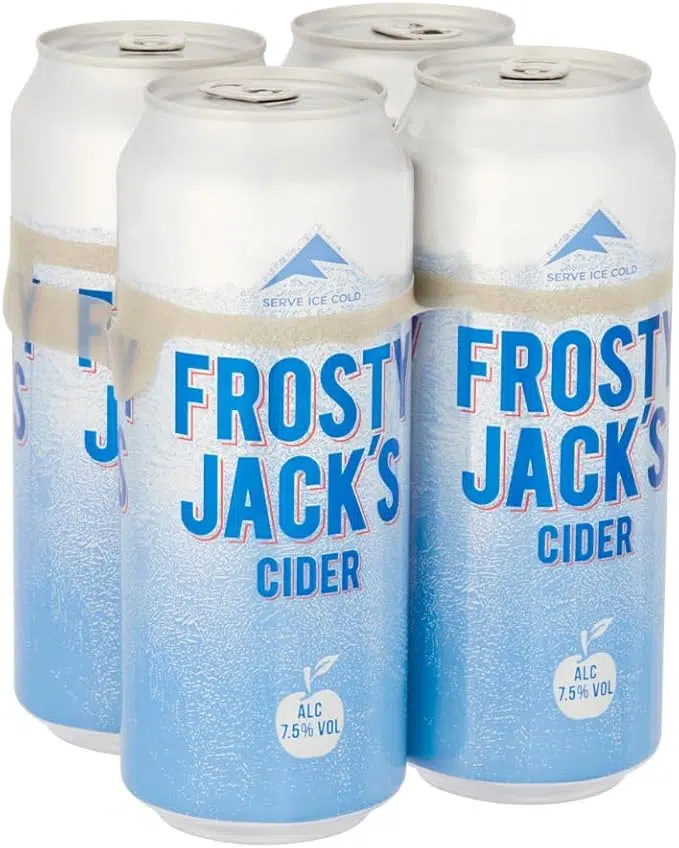 Frosty Jack White Cider Can 4pack