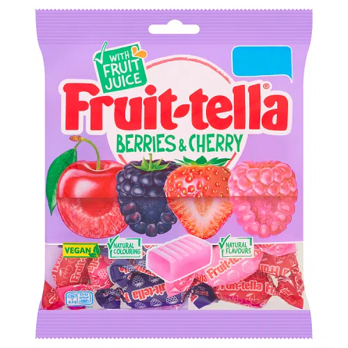 FRUITTELLA BERRIES & CHERRY VEGAN PM £1.25