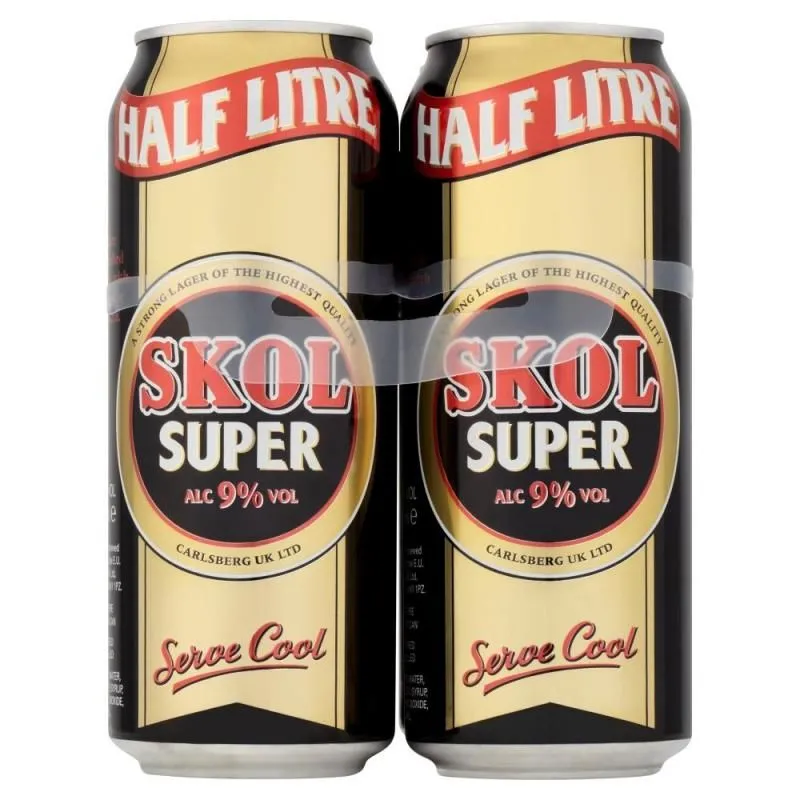 SKOL SUPER CAN 4PACK 8%