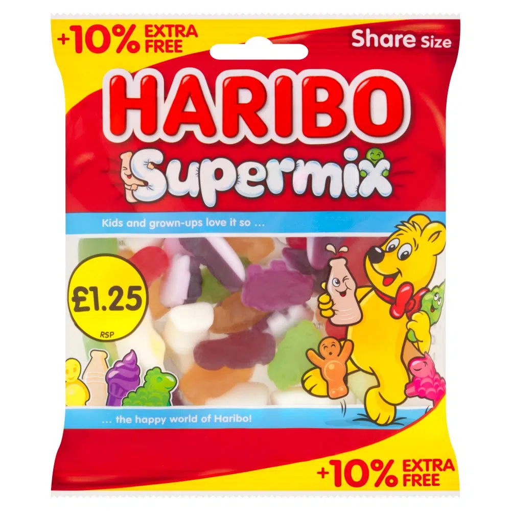 HARIBO SUPERMIX BAG PM£1.25