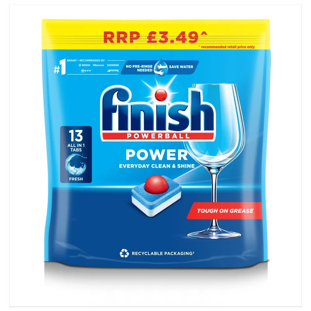 FINISH POWER ALL IN ONE TABS PM £3.49