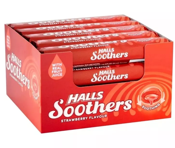 HALLS SOOTHERS STRAWBERRY