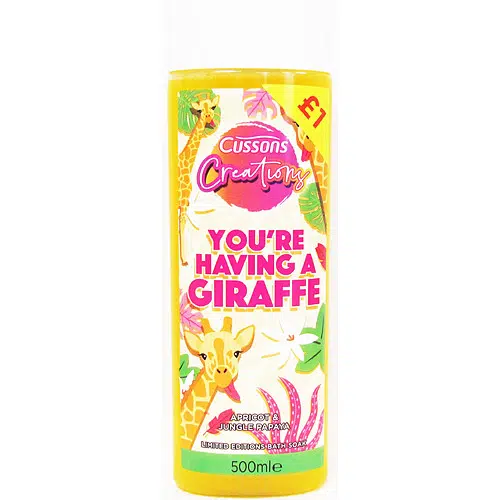 CUSSONS CREATIONS BATH GIRAFFE PMP£1