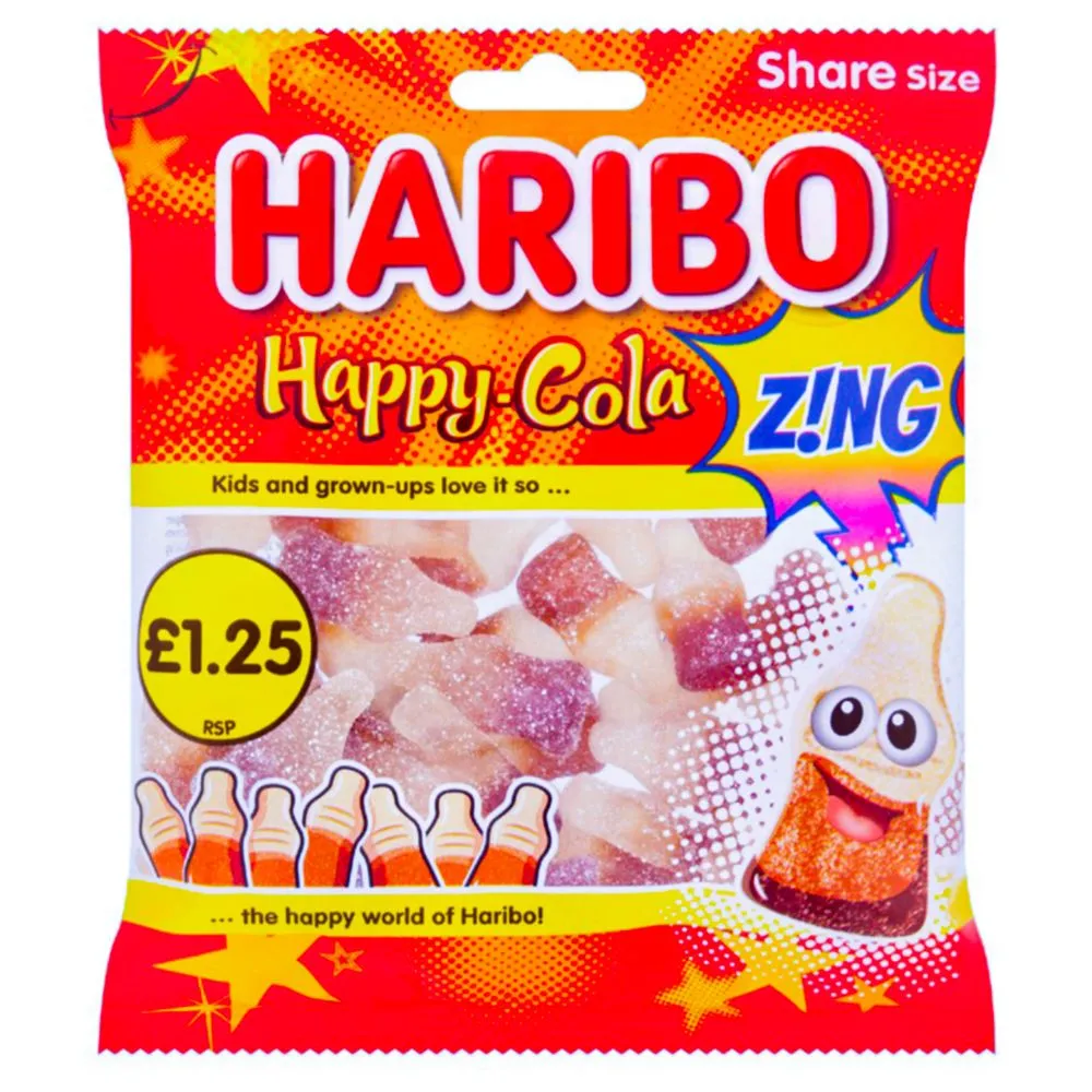 HARIBO HAPPY COLA ZING£1.25