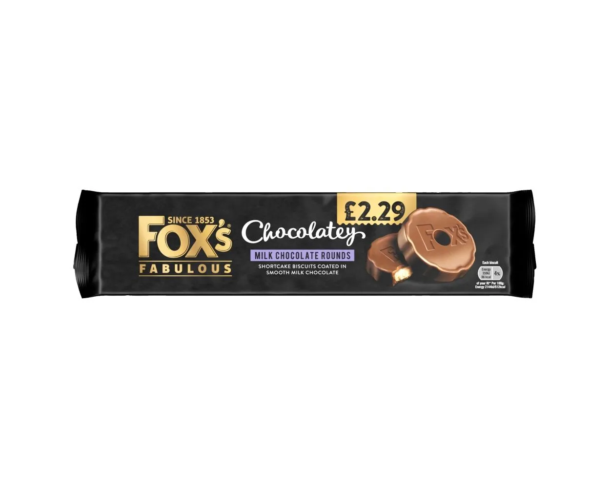 FOX'S CHOCOLATELY ROUNDS £2.29