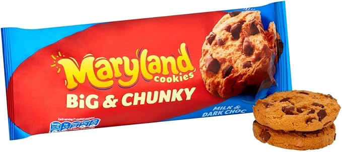 MARYLAND BIG&CHUNKY MILK&DARK COOKIE PM£1.59