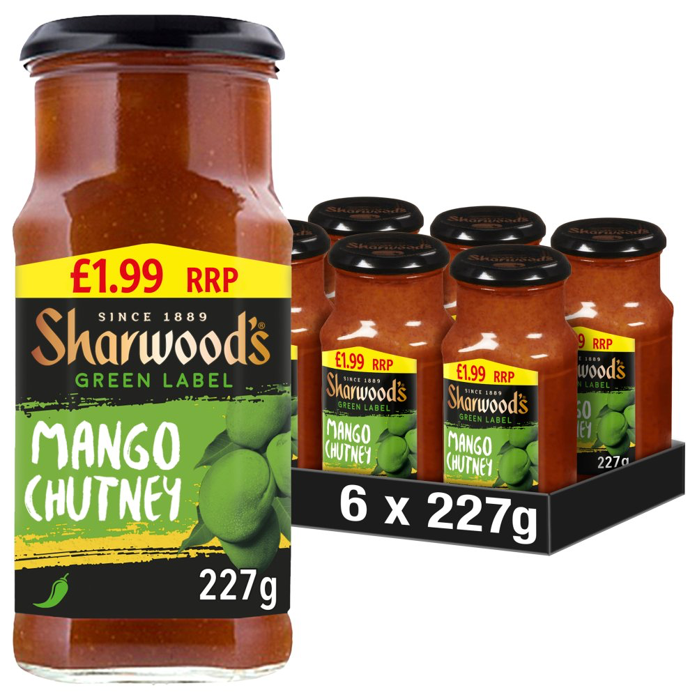SHARWOODS CHUTNEY GRN LABEL £1.99