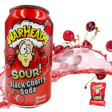 WARHEADS SOUR BLACK CHERRY SODA