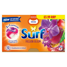 SURF CAPSULES PASSION BLOSSOM PMP£3.99