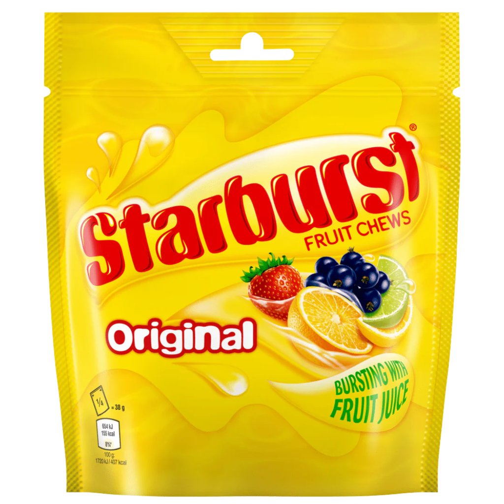 STARBURST ORIGINAL FRUIT CHEWS PMP£1.00