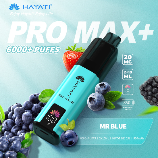 HAYATI PRO MAX+ 6000+ MR BLUE KIT
