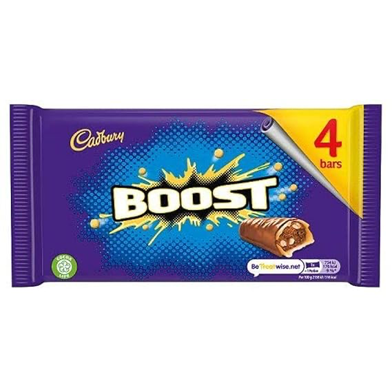 CADBURY BOOST 4PK PMP£1.99