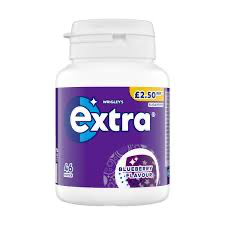 WRIGLEY EXTRA BLUEBERRY BOTTLE PMP £2.50