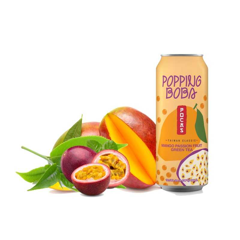 POCAS POPPING BOBA MANGO PASSION FRUIT