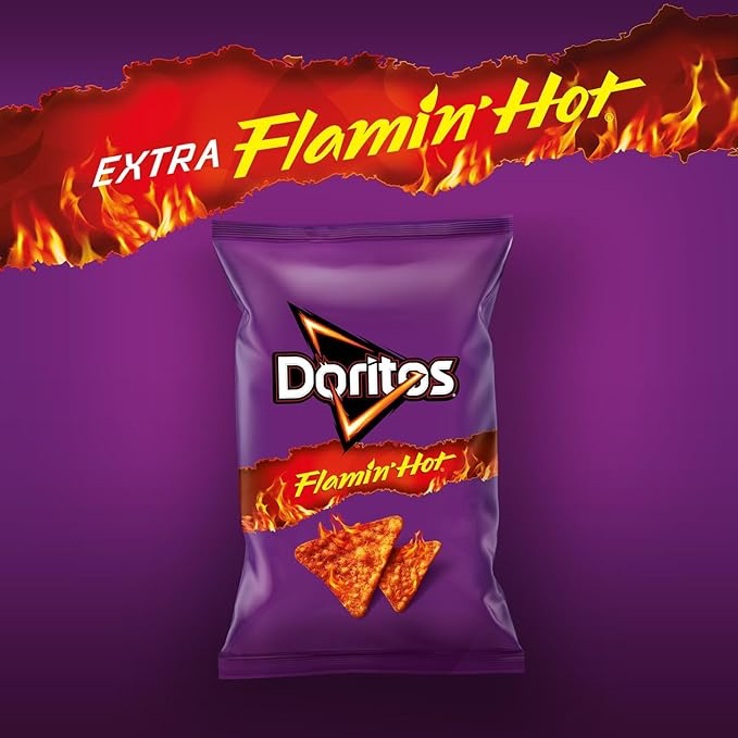 DORITOS FLAMIN' HOT SHARING PACK PMP £1.35